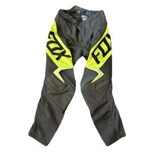 Fox Racing 180 Youth Motocross Pants Size 6-22 Black Yellow MX Dirt Bike